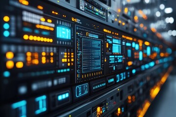 Obraz premium A variety of electronic gadgets and machinery in a single room, great for tech-related themes or futuristic settings