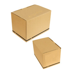 Set of the carton boxes