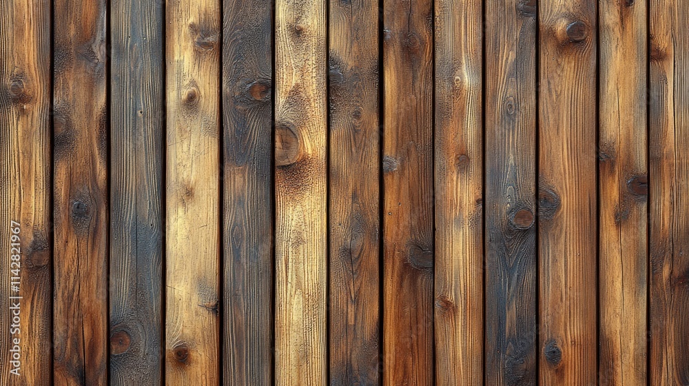 Poster a close-up shot of a wooden wall with intricate grain patterns and natural imperfections