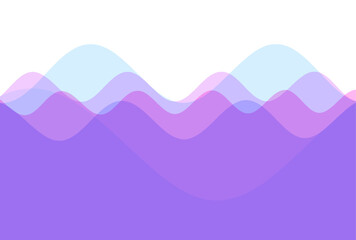 Abstract ocean seascape. Sea surface. Realistic landscape with waves. Nature background. Cover design template. 3d vector illustration for banner, flyer, poster or brochure.
