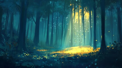 Different style of nature illustrations