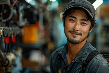 Worker of a large enterprise portrait generative ai