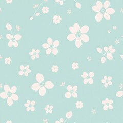 Pastel Floral Seamless Pattern 