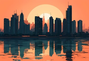 Obraz premium Mumbai skyline