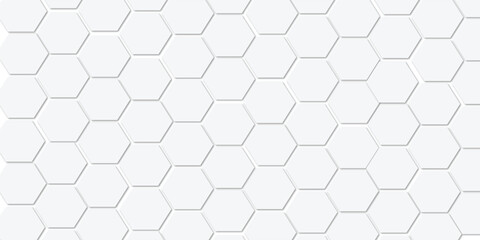 Abstract technology white geometric hexagon on transparent concept design honeycomb shape vector 