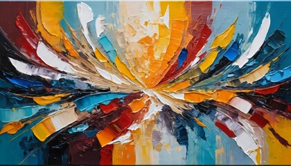 Fototapeta premium abstract background with flowers