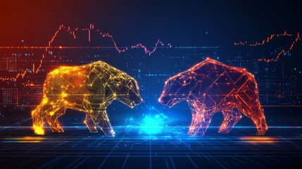 Digital Design of Bull and Bear Market Figures