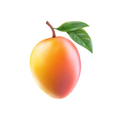 mango, juicy slices isolated on white background transparent png