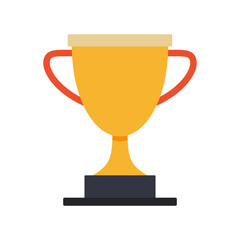 Trophy cup icon. Concept of victory, success, and recognition. Vector illustration