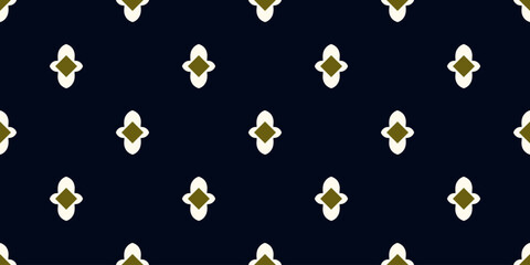 Damask medallion pattern abstract diamond shape geometric motif classic blue continuous background. Oriental style modern lux fabric design textile swatch ladies dress, man shirt all over print block.