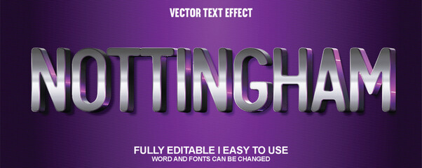 Vector 3D Editable Text Effect