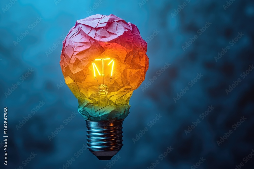 Poster A colorful light source with multiple hues