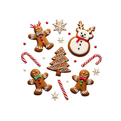 Fototapeta premium Christmas design element on transparent background