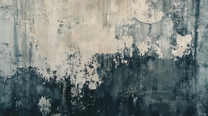 a distressed apartment wall marred by large mildew stains, visually representing a health hazard, with a stark contrast between the dark stains and the light wall surrounding it