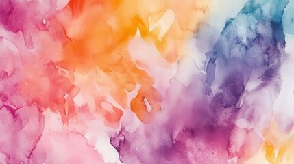 a vivid and bright watercolor paint background texture, blending an array of colors seamlessly, creating an artistic and energetic atmosphere that sparks creativity and inspiration