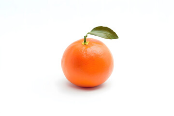  Fresh juicy tangerine isolated on white background