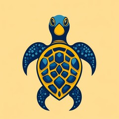 Fototapeta premium Sleek Tortoise Shell Logo Design