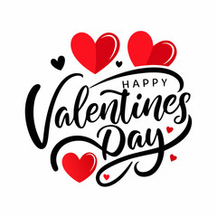 Romantic Valentine's Day Message with Decorative Script and Clean Aesthetic