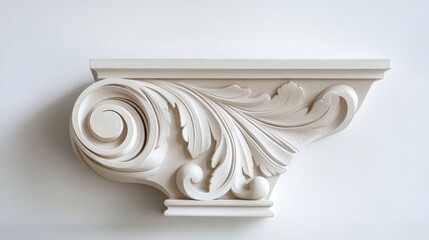Naklejka premium Elegant Architectural Corbel with Bold Curves