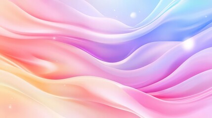 Obraz premium iridescent pastel liquid texture creating a nostalgic y2k background, swirling colors blending harmoniously, evoking a sense of retro flair and dreamy vibes in a modern artistic context