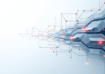 future proof networking design sleek abstract white digital