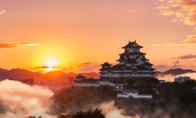 White Egret Castle is nickname of Himeji castle