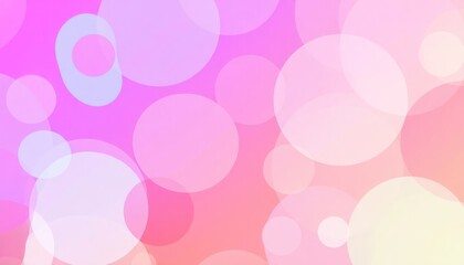 Abstract illustration with soft neon light. Color blend gradation texture. Holographic iridescent circles with vibrant gradients of pink, light colours. Dynamic, futuristic graphic design for