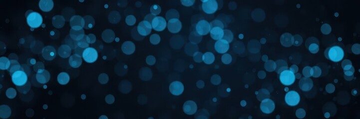 Abstract background with scattered blue dots on a dark backdrop, dark blue,muted