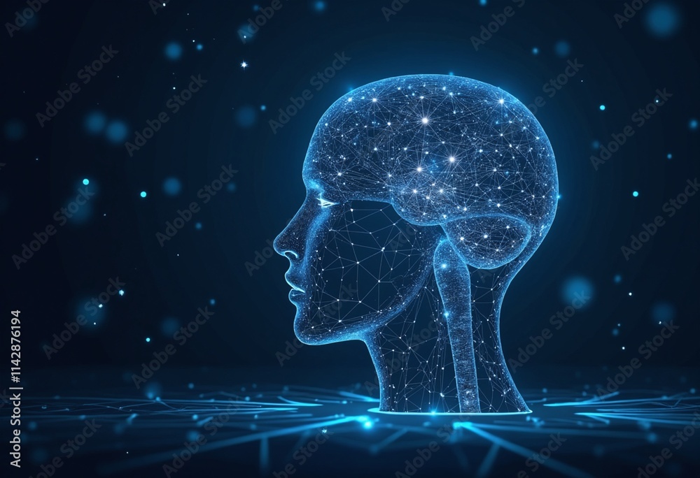 Aufkleber conceptual technology illustration of artificial intelligence