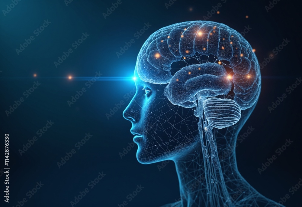 Aufkleber conceptual technology illustration of artificial intelligence