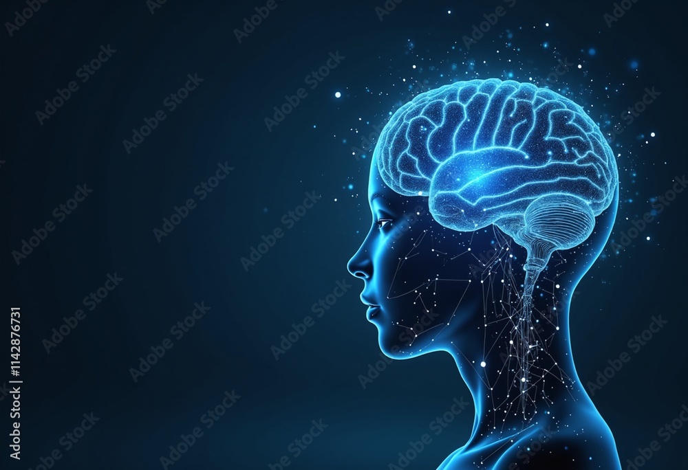Aufkleber conceptual technology illustration of artificial intelligence