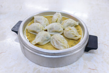 A plate of dumplings, traditional Chinese snacks, Chinese cuisine.