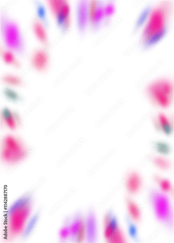 Wall mural an abstract transparent iridescent color blur burst design element.