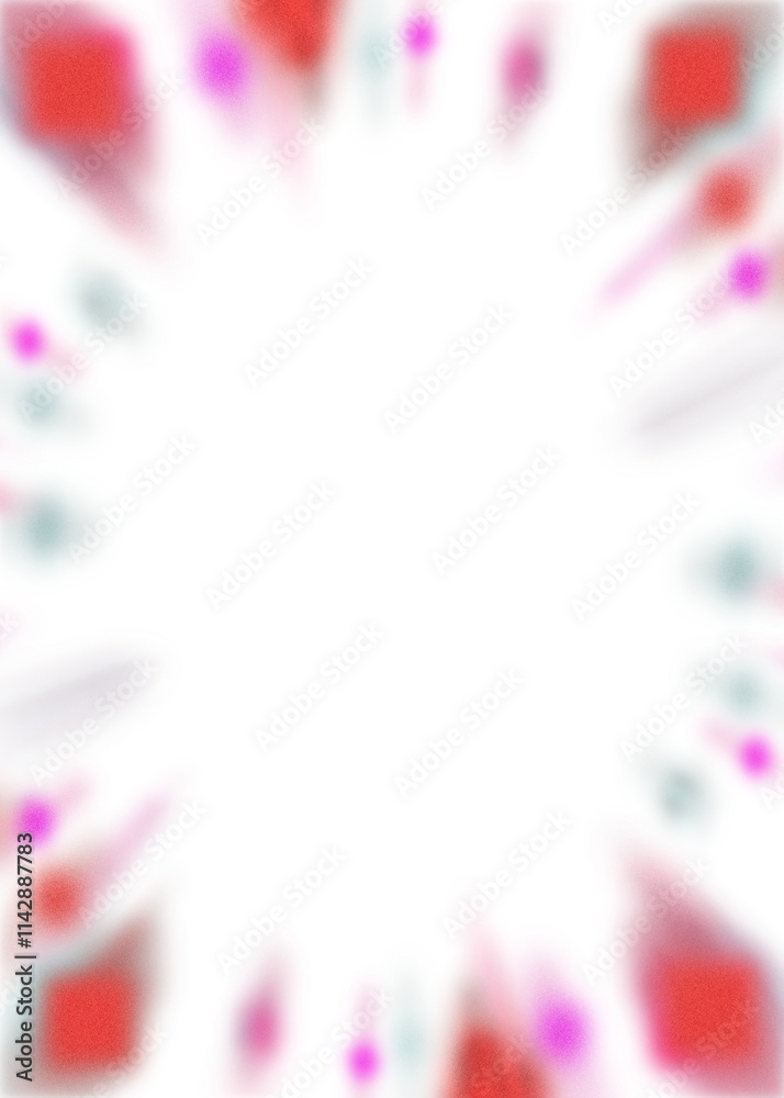 Wall mural an abstract transparent iridescent color blur burst design element.