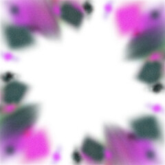 An abstract transparent iridescent color blur burst design element.