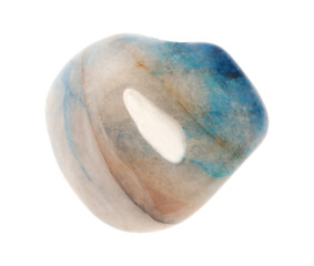 Beautiful quantum isolated on white. Natural gemstone