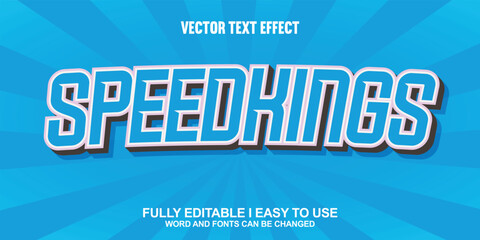 Vector 3D Editable Text Effect