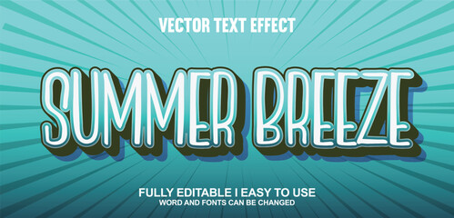 Vector 3D Editable Text Effect