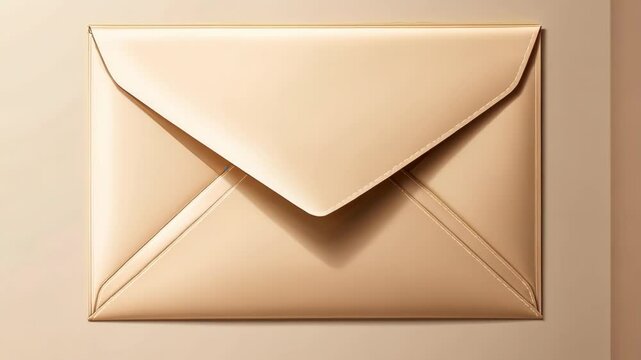 Beige envelope representing the concept of receiving news and messages.