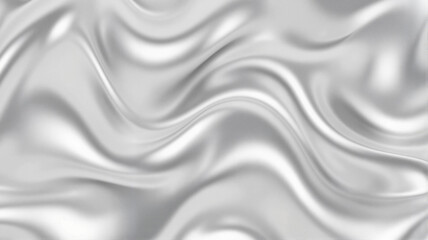 Obraz premium Luxurious silver fabric with soft waves and smooth texture