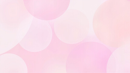Soft pink and white pastel bokeh light background with subtle circles