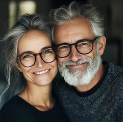 Amazing high resolution photos of happy mature couple with bright future ahead.