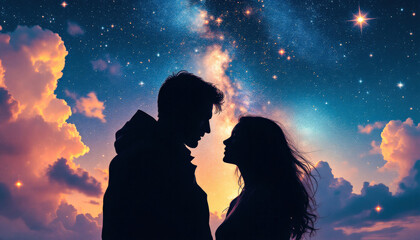 A loving couple holding hands, enjoying quality time together in a serene outdoor setting, symbolizing connection and affection.