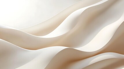 Obraz premium Abstract Beige Wave Forms Smooth Surface Design