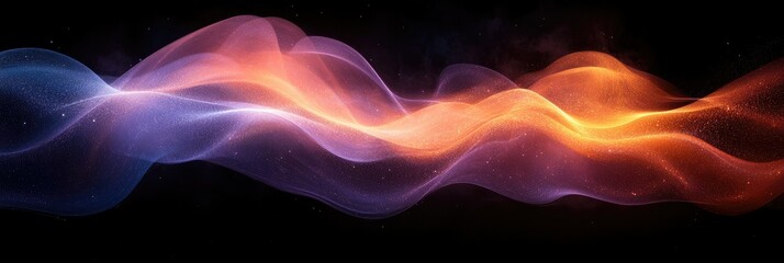 Obraz premium Abstract waves of color and light, conveying a sense of motion and energy.