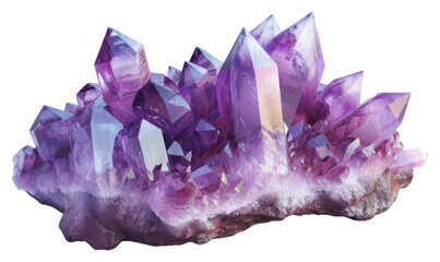 Fototapeta premium PNG Lifestyle gemstone crystal amethyst.