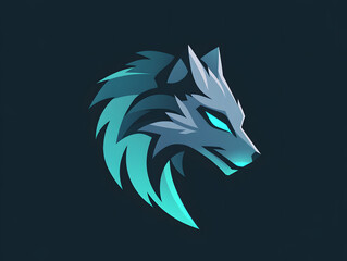 wolf head vector