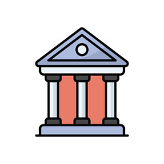 Bank vector icon