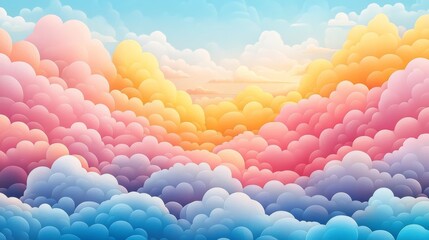 Beautiful pastel clouds at sunset creating a dreamy atmosphere.