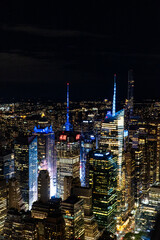 Fototapeta premium city skyline at night New york